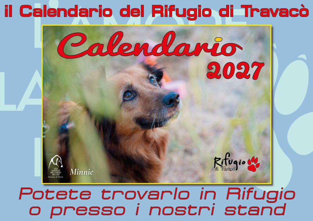 Locandina Calendario 2027: trovalo in Rifugio o presso i nostri stand